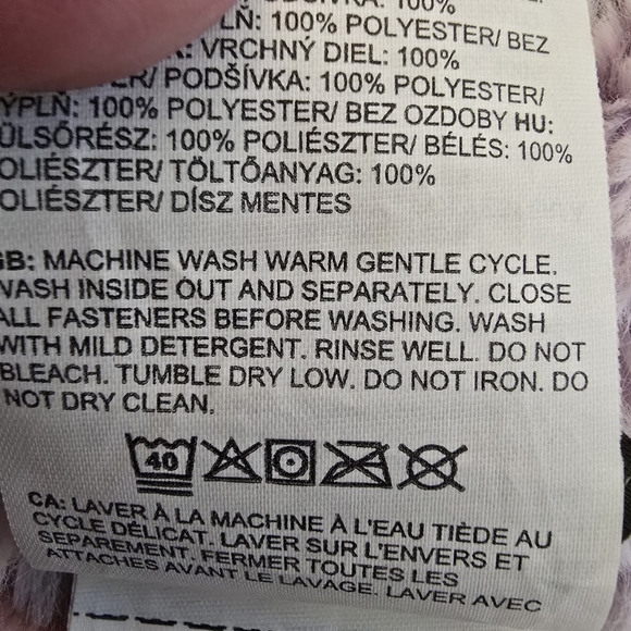 The North Face Kids Floral Soft Lining Zip Jacket Pink and Purple Size 6-12month - Picture 16 of 16